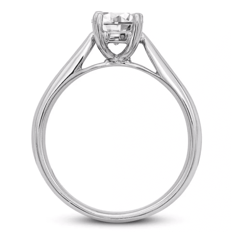 2Carat Round Cut Moissanite Women's Solitaire Ring 925 Sterling Silver - Image 3