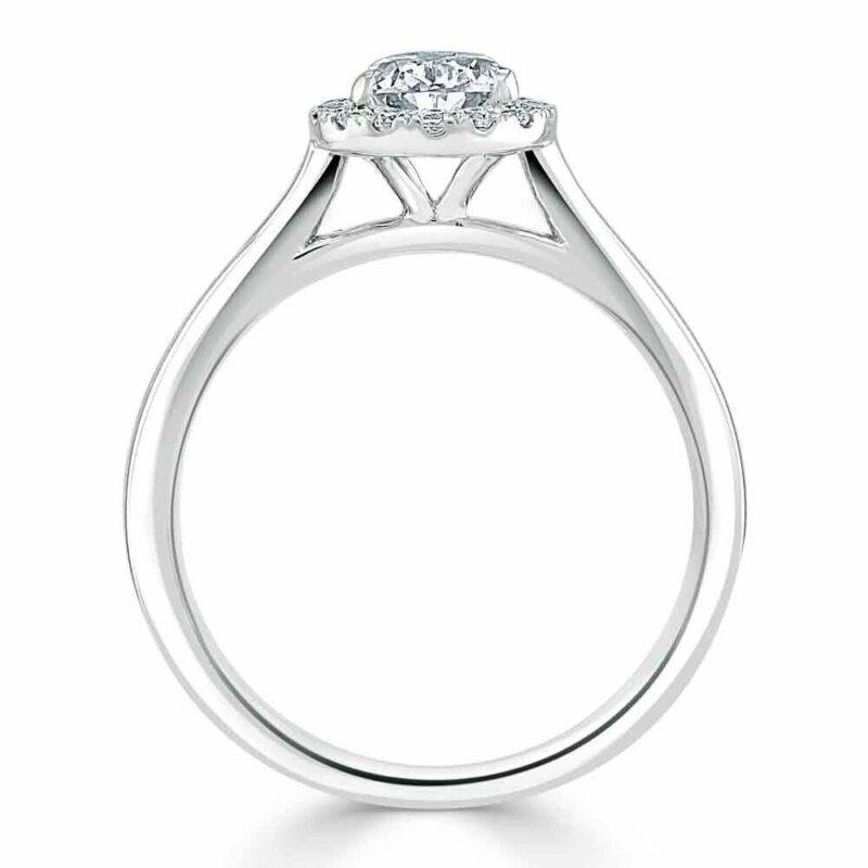 1.30 Ct Pear Cut Real Moissanite Engagement Wedding Ring 925 Sterling Silver - Image 3